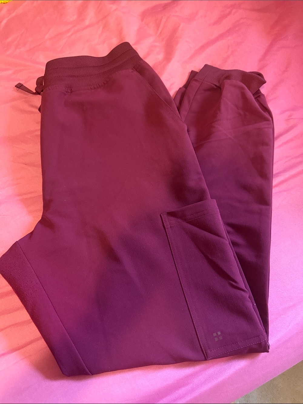 White Cross Women's Burgundy Jogger Sweatpants